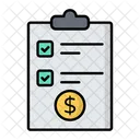 Cash List Money Currency Icon