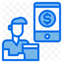 Delivery Avatar Smartphone Icon