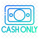 Cash only  Icon