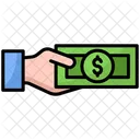 Cash Payment Fee Argent Icon