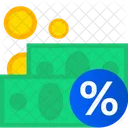 Cash Percentage  Icon