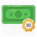 Bargeld-Poker  Symbol