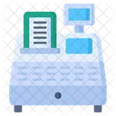 Cash Register Payment Invoice Machine Icon