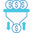 Cash Sales Pipeline Cash Flow Revenue Cycle Icon