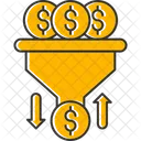 Cash Sales Pipeline Cash Flow Revenue Cycle Icon