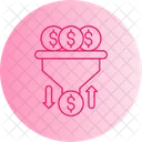 Cash Sales Pipeline Cash Flow Revenue Cycle Icon