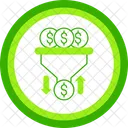 Cash Sales Pipeline Cash Flow Revenue Cycle Icon