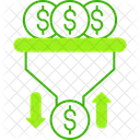 Cash Sales Pipeline Cash Flow Revenue Cycle Icon