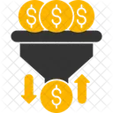 Cash Sales Pipeline Cash Flow Revenue Cycle Icon