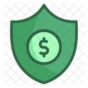 Cash Shield Money Shield Financial Protection Icon