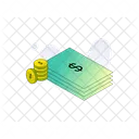 Cash With Coins Icon