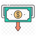 Money Transaction Cash Withdrawal Commerce Icon