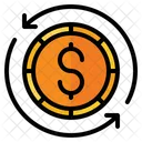 Cashback Coin Refund Icon