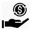 Refund Hand Flow Icon