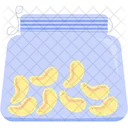 Cashews In Large Jar Jar Bottle Icon