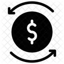 Geldzufluss Geldfluss Geldabfluss Symbol