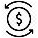 Geldzufluss Geldfluss Geldabfluss Symbol