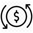 Geldzufluss Geldfluss Geldabfluss Symbol