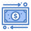 Cashflow Geldzufluss Geldabfluss Symbol