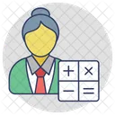 Cashier Banker Accountant Icon