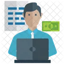 Cashier Banker Financer Icon