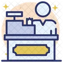 Cash Desk Workstation Front Desk Icon