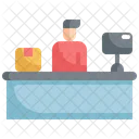 Cashier Logistic Shipping Icon
