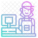 Cashier Supermarket Job Icon