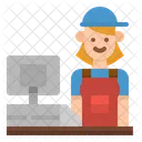Cashier Supermarket Job Icon