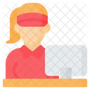 Cashier Woman Avatar Icon