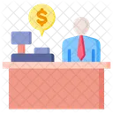 Cashier Receptionist Register Icon