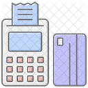 Cashless Payment Lineal Color Icon Icon