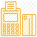 Cashless Payment Duotone Line Icon Icon