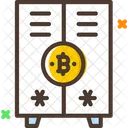 Casier Casier Bitcoin Coffre Fort Bitcoin Icon