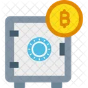 Casillero Casillero De Bitcoin Almacenamiento De Bitcoin Icon