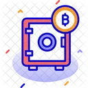 Casillero Casillero De Bitcoin Almacenamiento De Bitcoin Icon