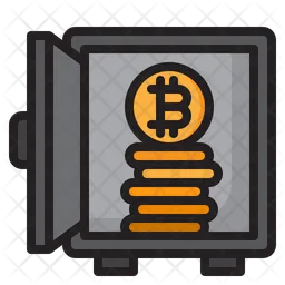 Casillero de bitcoins  Icono