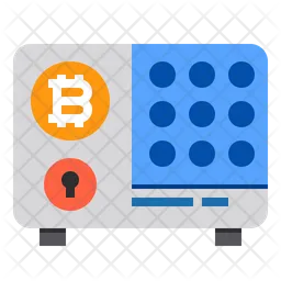 Casillero de bitcoins  Icono