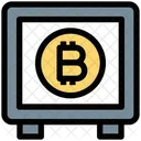 Casillero Bitcoin Bitcoin Caja Fuerte Icono