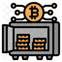 Casillero de bitcoins  Icono