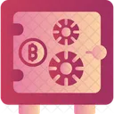 Casillero de bitcoins  Icono