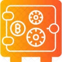 Casillero de bitcoins  Icono