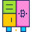 Casillero de bitcoins  Icono