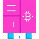 Casillero de bitcoins  Icono