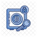 Casillero de bitcoins  Icono