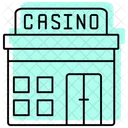 Casino Color Shadow Thinline Icon Icon