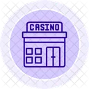 Icono De Linea De Casino Icono