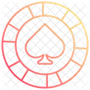 Casino chip spade  Icon