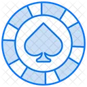 Casino chip spade  Icon