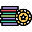 Casino Chips Games Icon